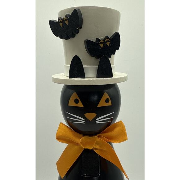Black Cat Halloween Nutcracker JCPenney Hope & Wonder - Picture 6 of 7